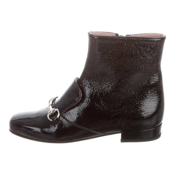 SOLD 🛍 GUCCI Kids Girls’ Horsebit accent Boots - Picture 2 of 6